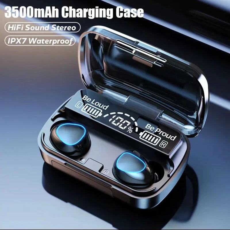 M10 Bluetooth 5.1 Wireless Earbuds | 9D Stereo Sound & Waterproof